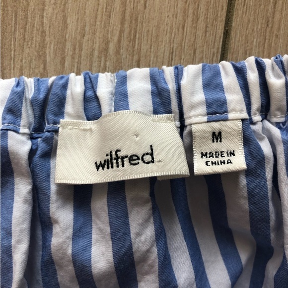 Aritzia Wilfred Hollande Striped Off the Shoulder Top Size M - Picture 6 of 9